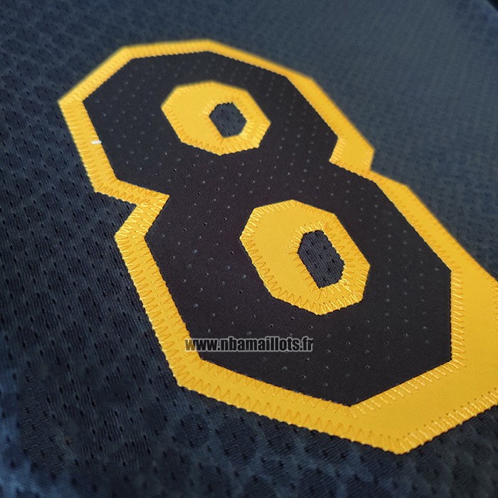 Maillot Los Angeles Lakers Kobe Bryant NO 8 Black Mamba Authentique Noir